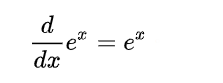 指數函數的導數，即其本身