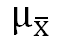 mean of x bar