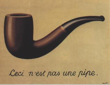 馬格利特 René Magritte（1898—1967）的作品《這不是一個菸斗》