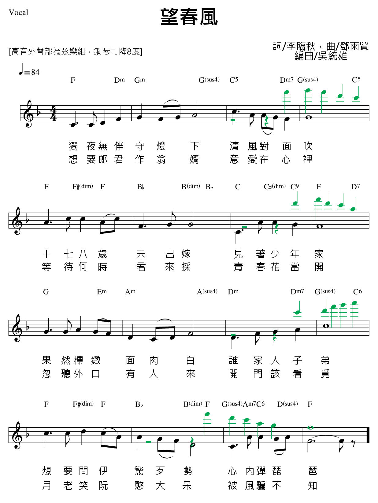 Expecting Spring Breeze 望春風