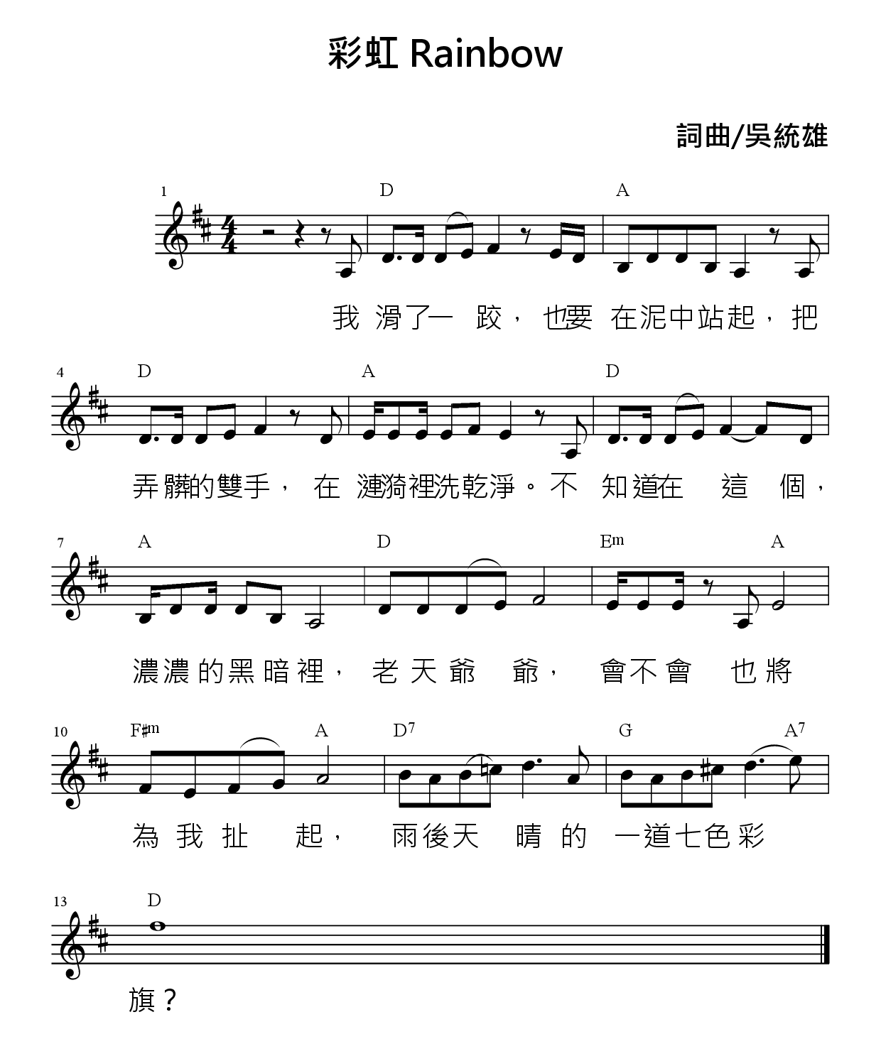 彩虹-雨後天晴的一道七色彩旗