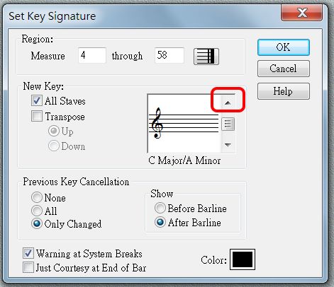 調號設定與應用 Set Key Signature