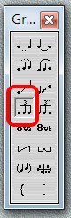 預設連音符號圖示 Tuplet
