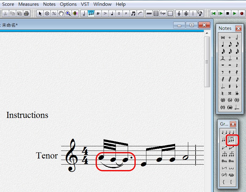 Overture 記譜法 Notation Methods